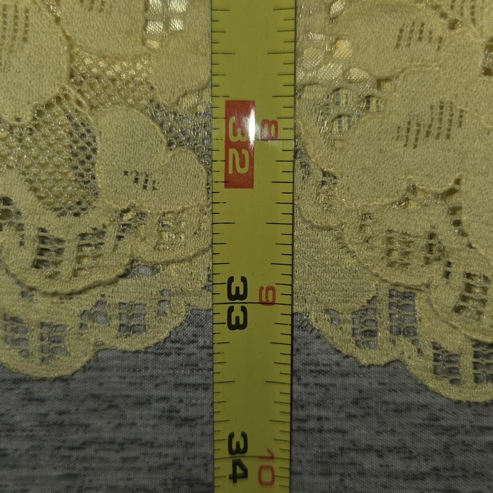 Childrens Place Floral Lace Shift Dress Girls 14 Yellow Layered Short Sleeve - Picture 7 of 9